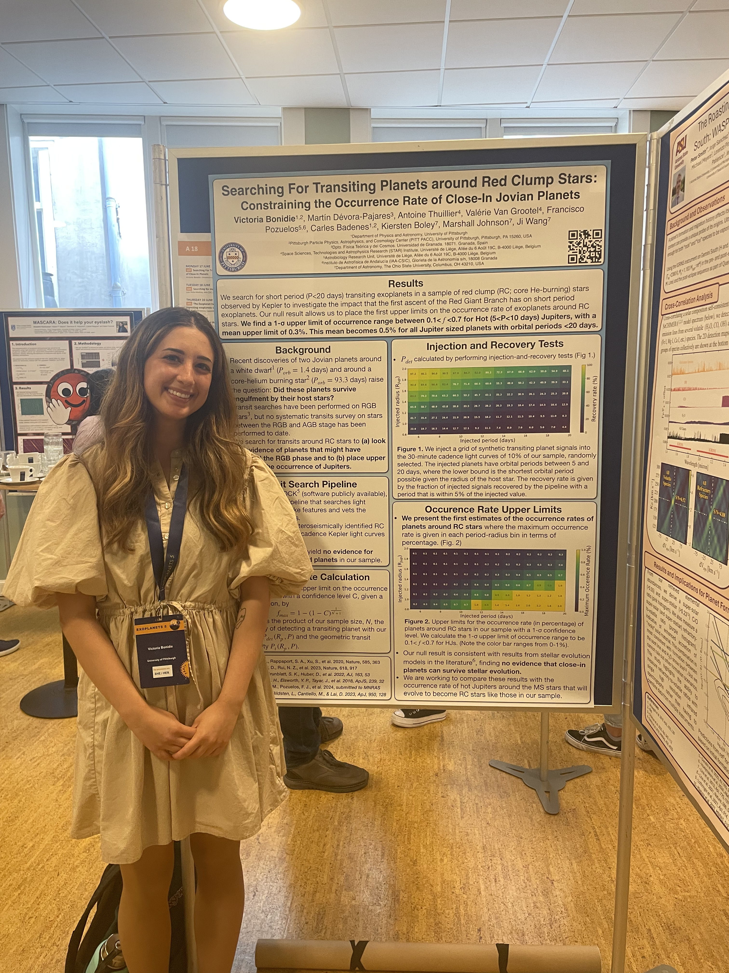 Presenting my poster at Exoplanets V in Leiden.